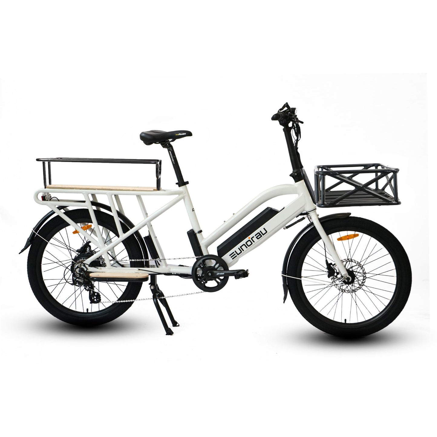 MAX-CARGO 2.0 24 Inch City Tire E Bike Dual Battery 80 Plus Miles Range 750W Rear Hub Motor