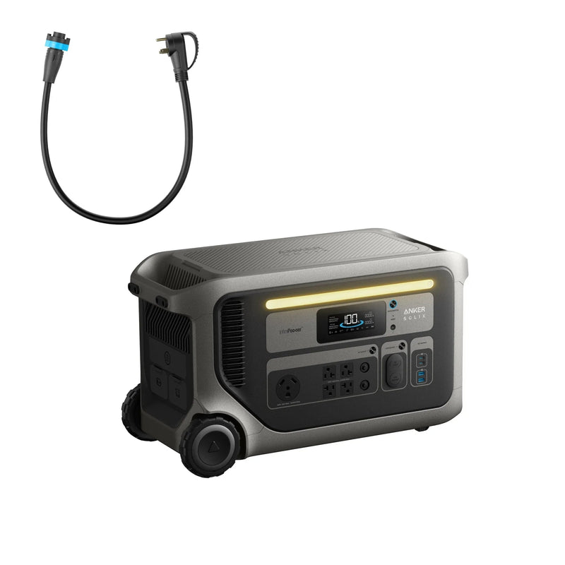 Anker SOLIX F3000 Portable Power Station + TT-30 Charging Cable