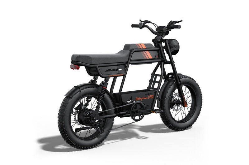 RidingTimes GT33 All-Terrain Cafe Racer Electric Bike — Peak 1350W Motor