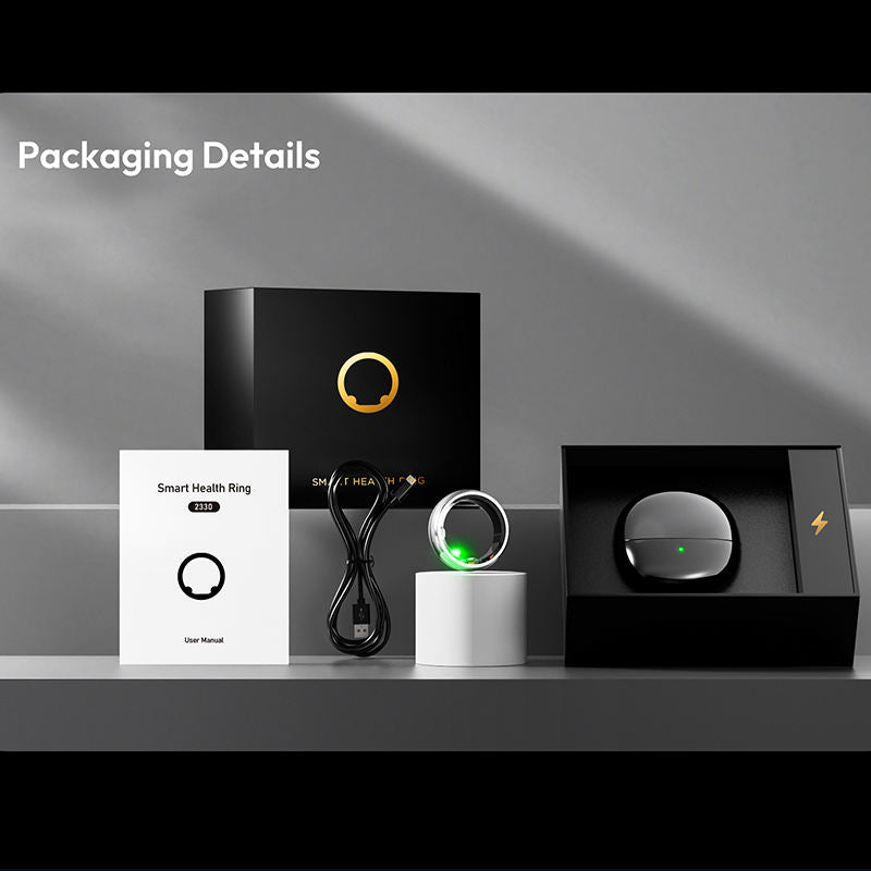 Titanium Smart Ring — Health, Fitness & Sleep Monitor
