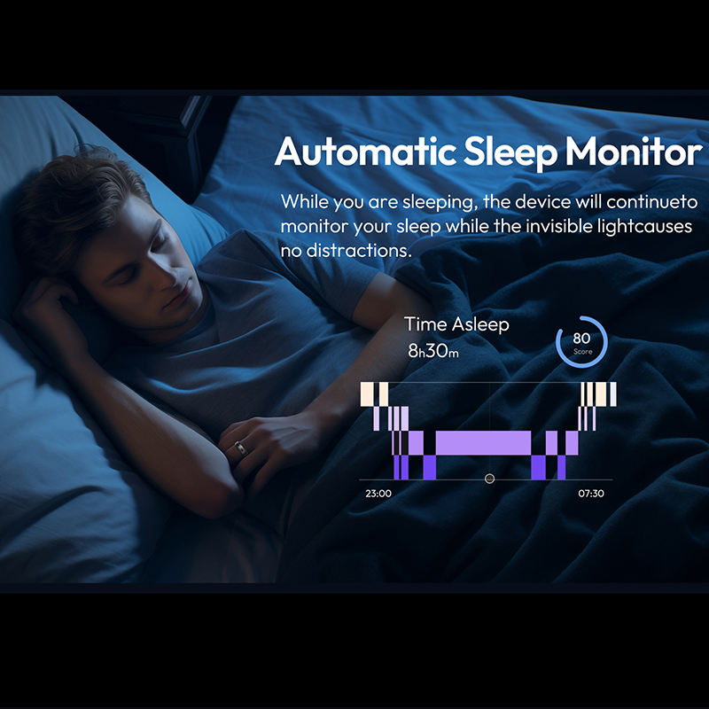 Titanium Smart Ring — Health, Fitness & Sleep Monitor