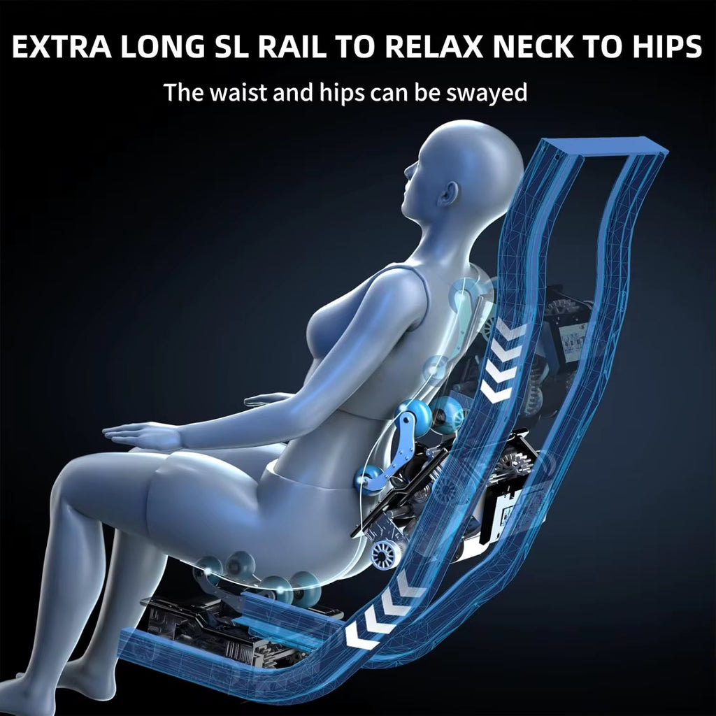 Zero Gravity 4D Massage Chair with AI Features, Thai Stretching & Bluetooth