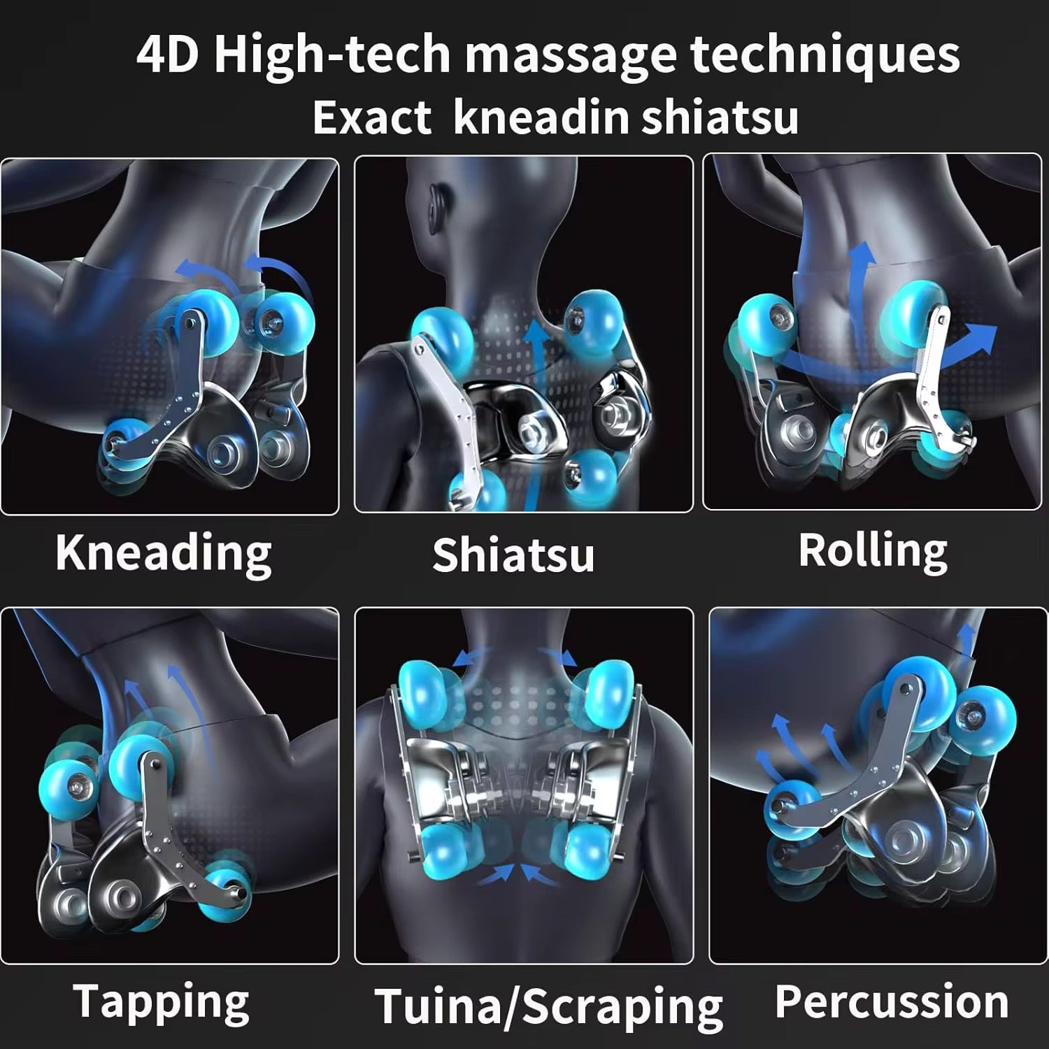 Zero Gravity 4D Massage Chair with AI Features, Thai Stretching & Bluetooth