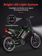 S8 Dual Motor Fat-Tire Electric Bike – 2000W Power, 31 MPH, 37 Mile Range