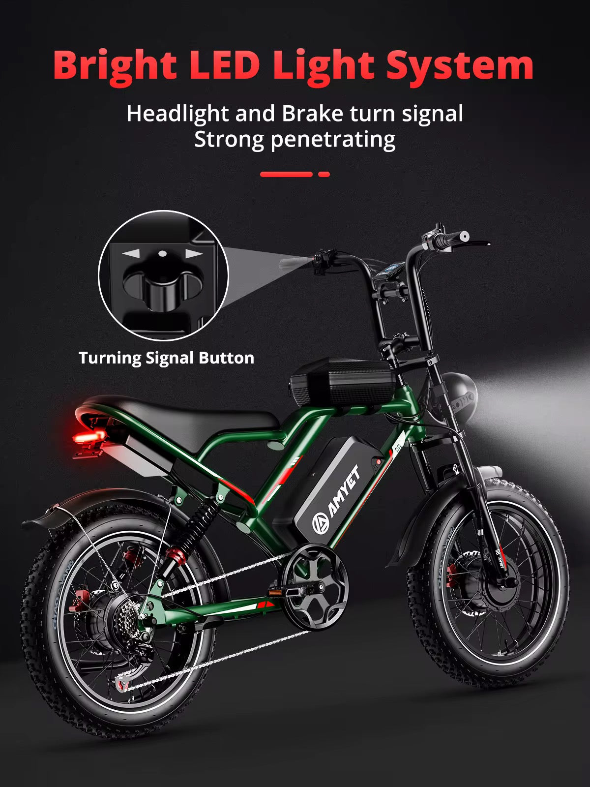 S8 Dual Motor Fat-Tire Electric Bike – 2000W Power, 31 MPH, 37 Mile Range
