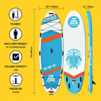 Mega Inflatable SUP Board – 10 Person Paddle Board (5-Year Warranty + Complete Kit)