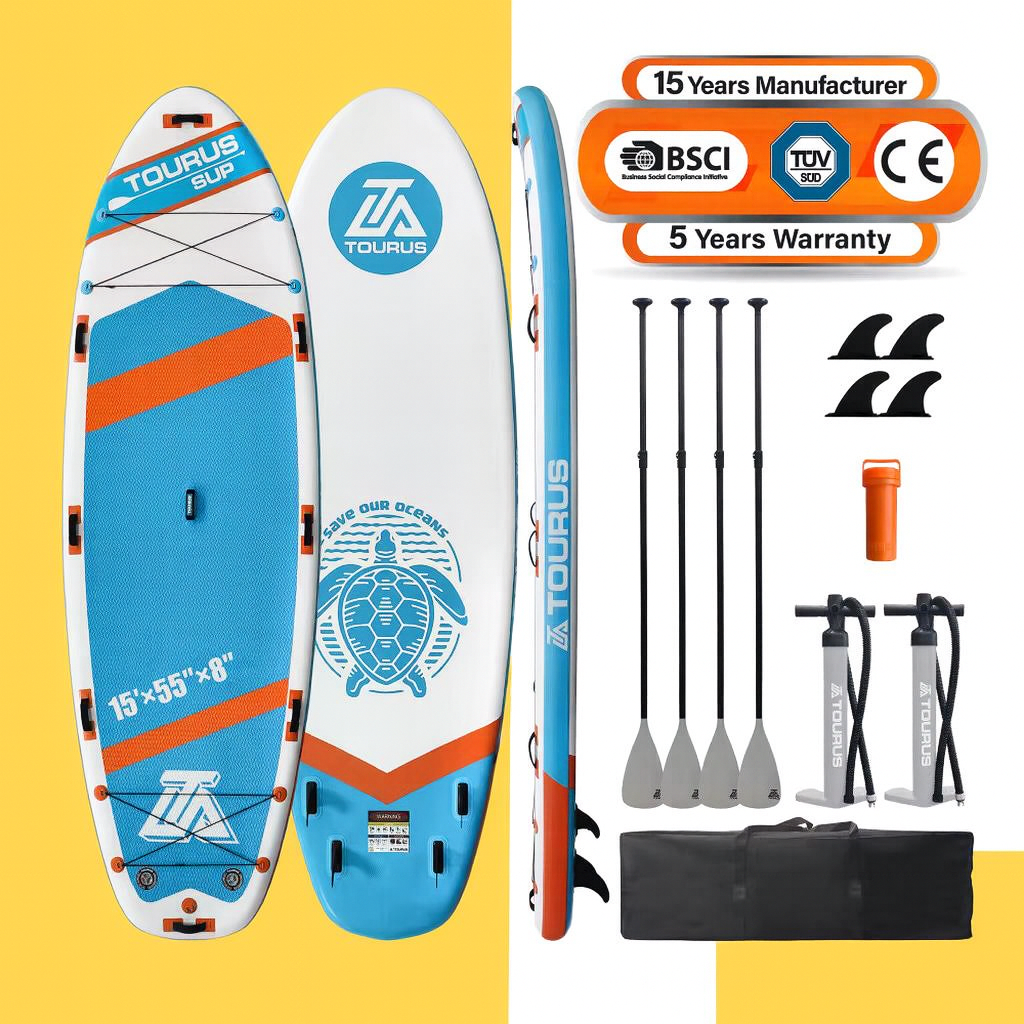 Mega Inflatable SUP Board – 10 Person Paddle Board (5-Year Warranty + Complete Kit)