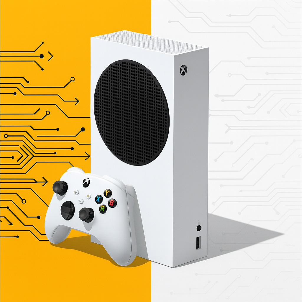 Microsoft Xbox Series S – Next-Gen All-Digital Gaming Console (512GB SSD, White)