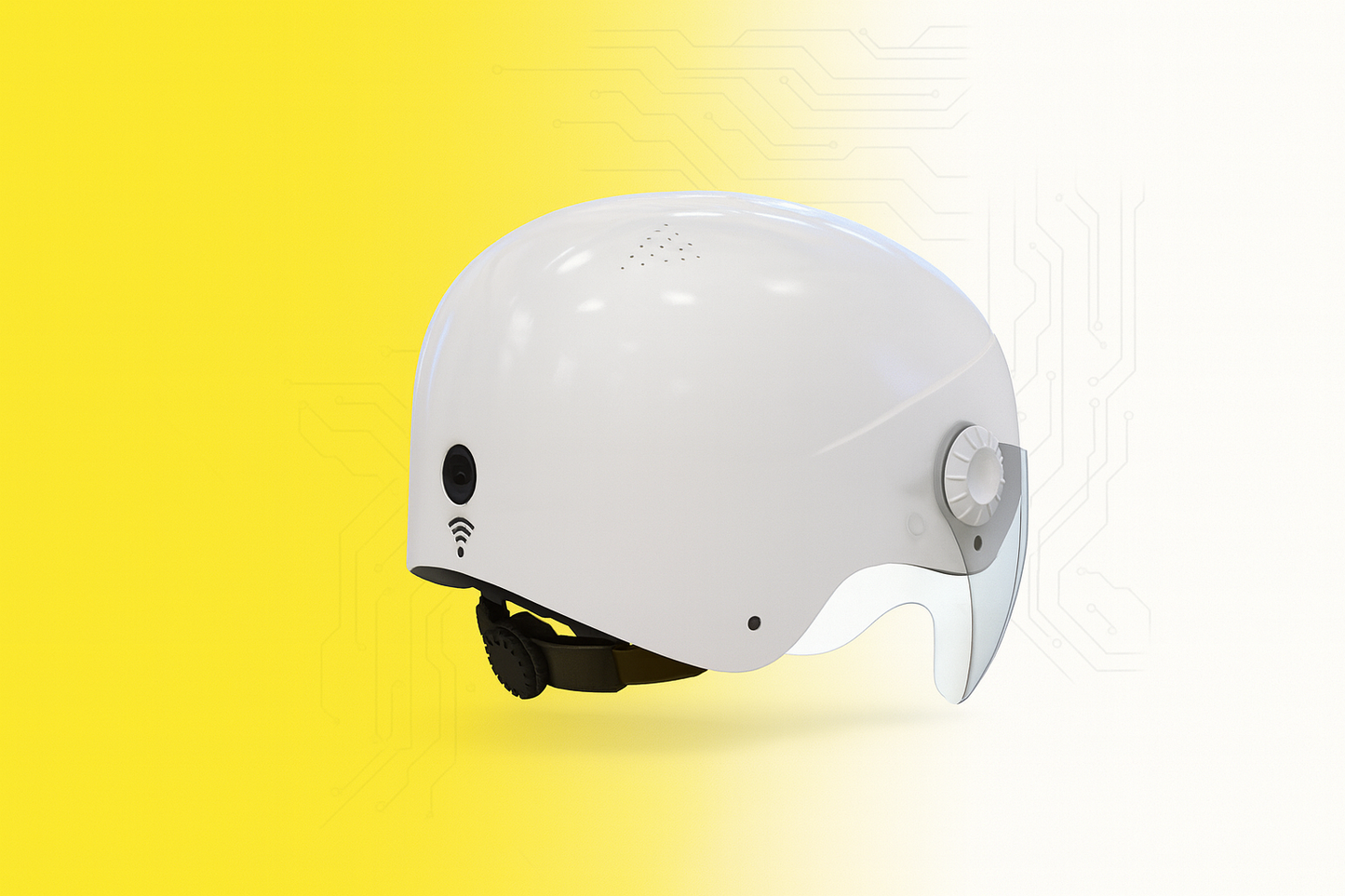 High-Tech Motorcycle Helmet with Bluetooth Connectivity and Motion Cameras by Doba