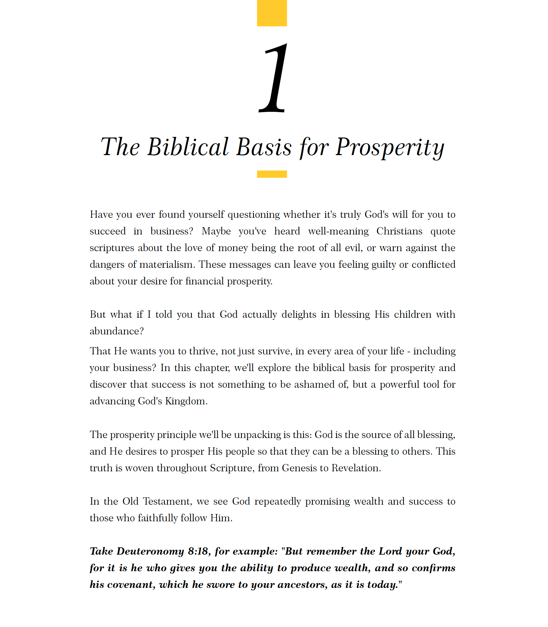 Prayer for Prosperity -  A Christian Entrepreneur's Guide to Prosperity