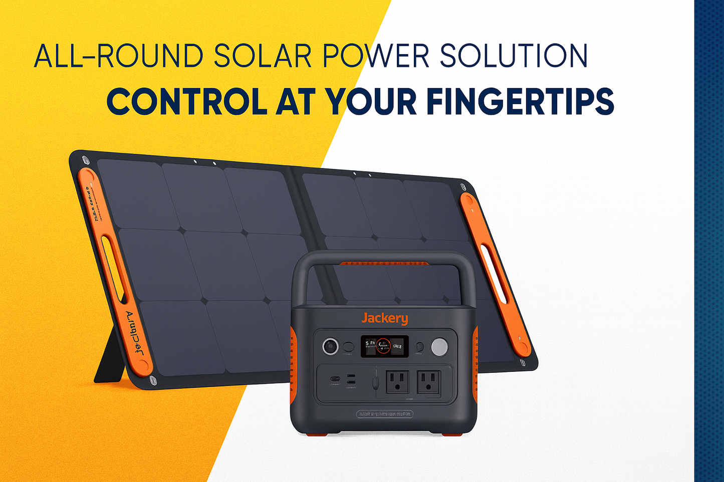 Jackery Explorer 1000 V2 – Solar Generator (E1000 V2 + 100W Solar Panel)