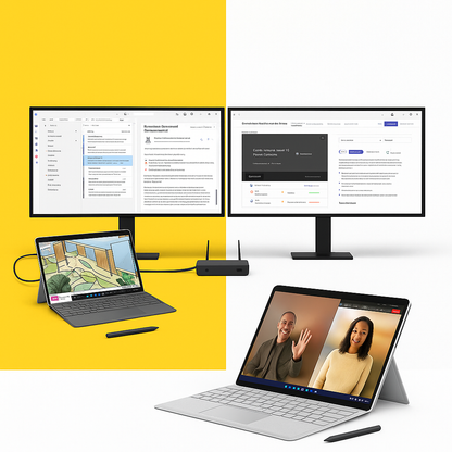 Microsoft Surface Pro 10 for Business – 13” PixelSense Touchscreen – Intel Core Ultra 7 (vPro) – 16 GB RAM – 256 GB SSD – Windows 11 Pro – 5G – Platinum by Swag House Store