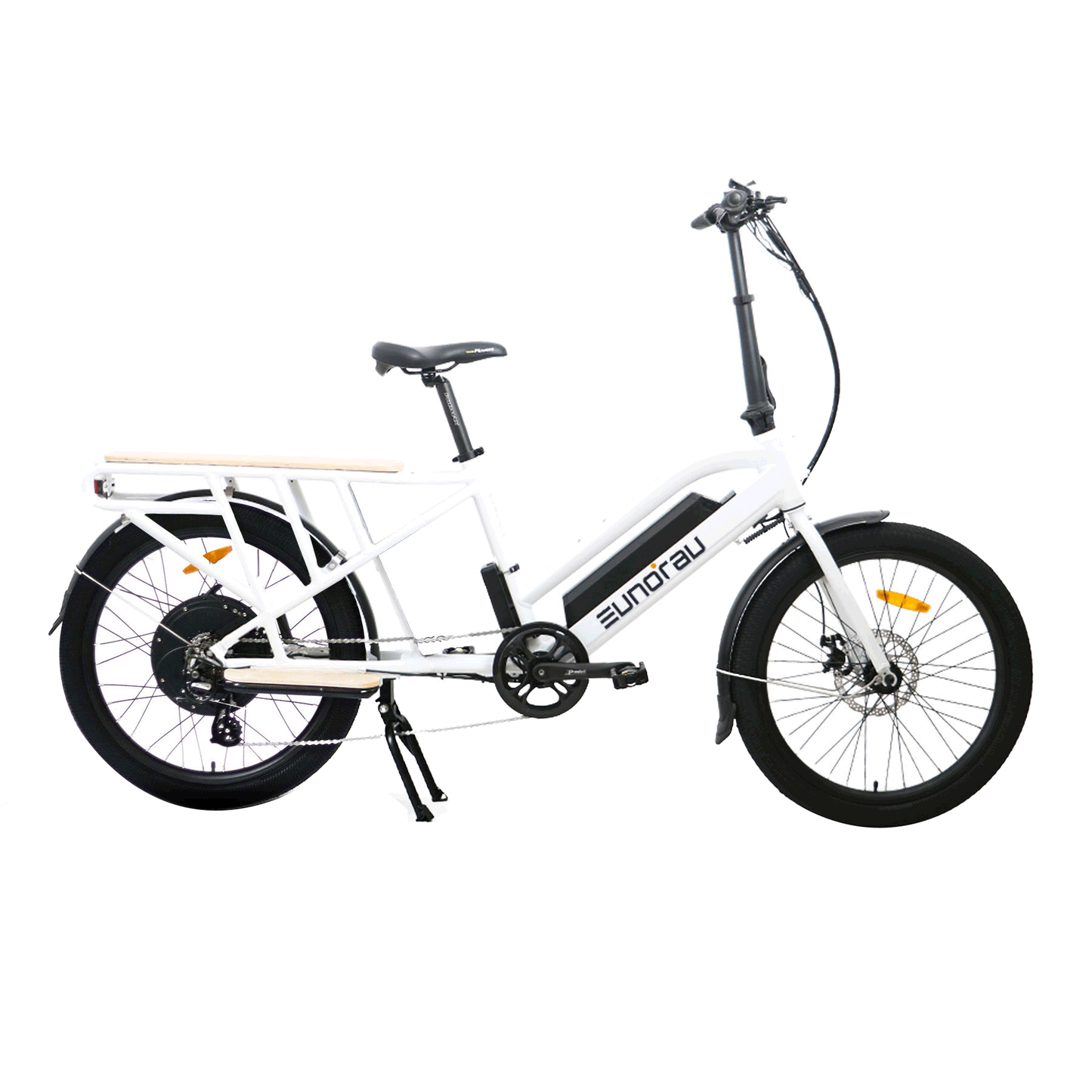 MAX-CARGO 2.0 24 Inch City Tire E Bike Dual Battery 80 Plus Miles Range 750W Rear Hub Motor