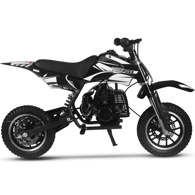 MotoTec Alien 50cc 2-Stroke Kids Dirt Bike Black