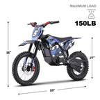 MotoTec Pro 60V 2000W Electric Dirt Bike