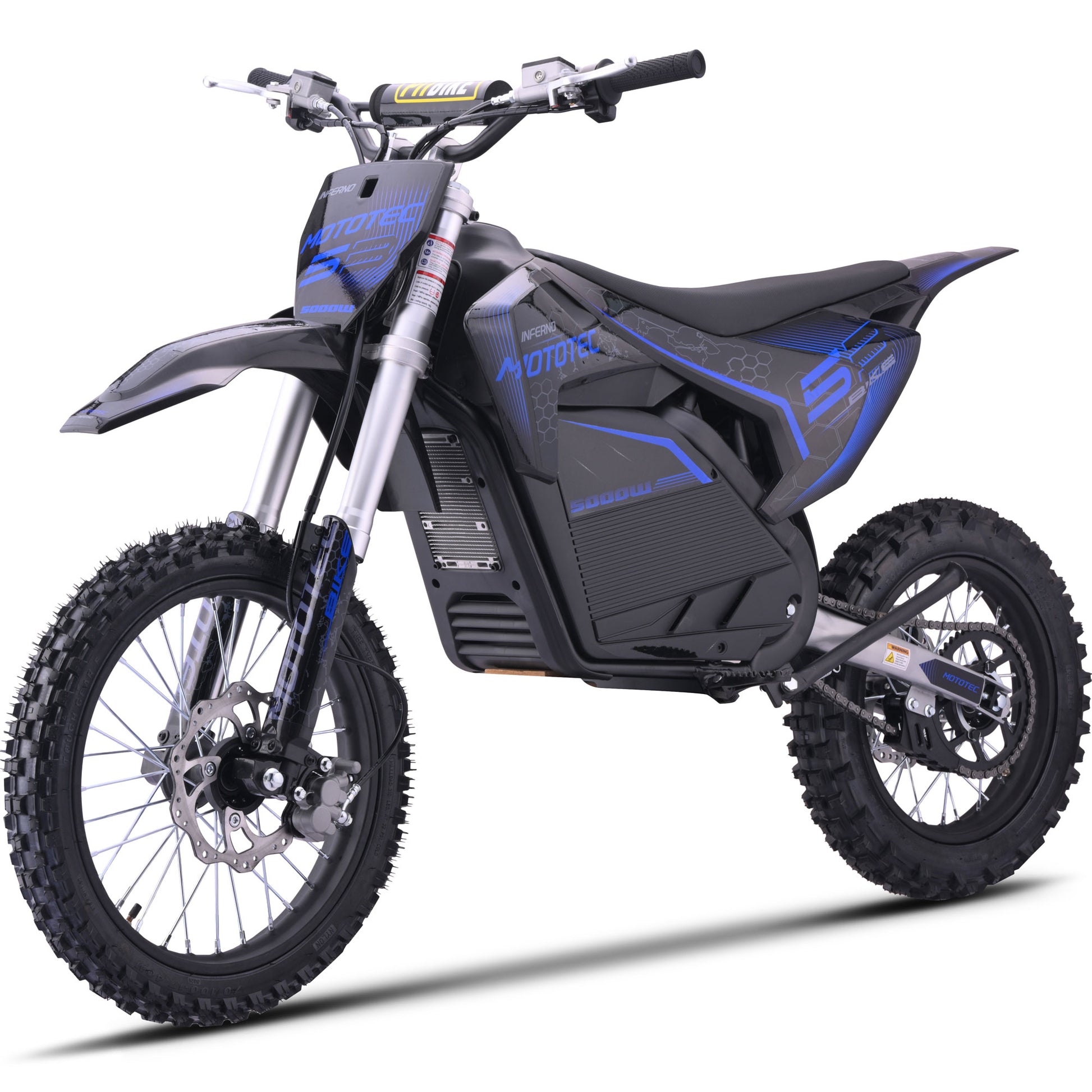 MotoTec Pro 72V 5000W Electric Dirt Bike — Up to 50 MPH, 40 mi Range by Swag House Store