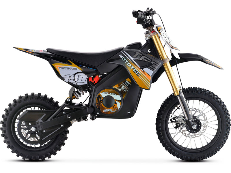 MotoTec 36v Pro Electric Dirt Bike 1200w Lithium Orange