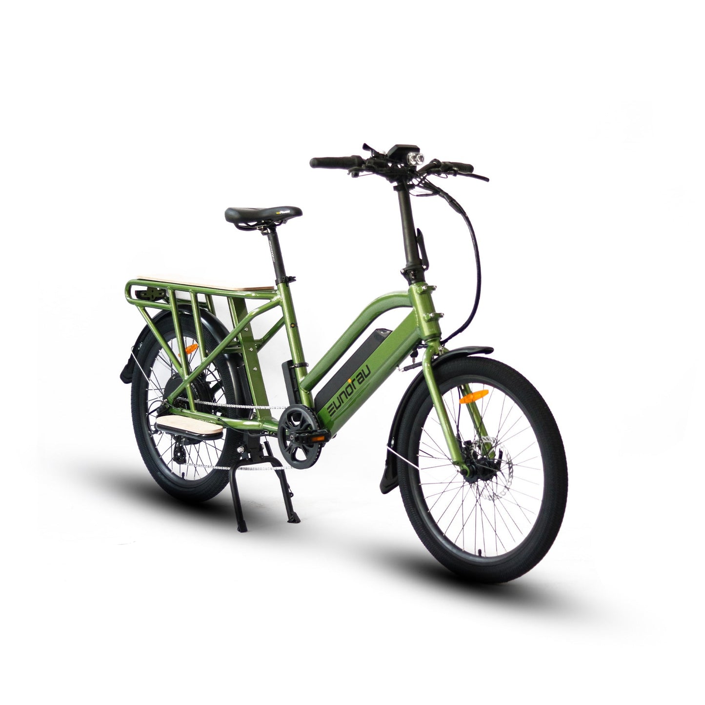 MAX-CARGO 2.0 24 Inch City Tire E Bike Dual Battery 80 Plus Miles Range 750W Rear Hub Motor