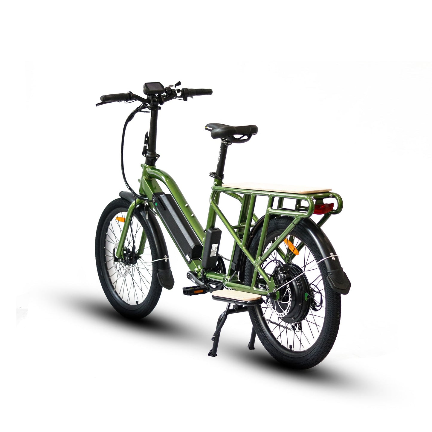 MAX-CARGO 2.0 24 Inch City Tire E Bike Dual Battery 80 Plus Miles Range 750W Rear Hub Motor
