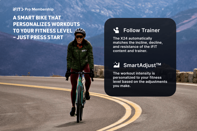 NordicTrack X24 Bike With 24 Inch Touchscreen Indoor Cycling Console, 20 Percent Incline, 10 Percent Decline