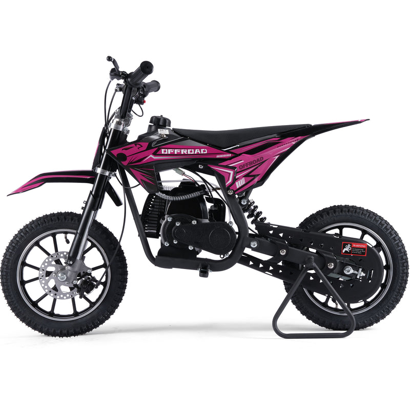 MotoTec Pioneer 49cc 2-Stroke Dirt Bike Pink