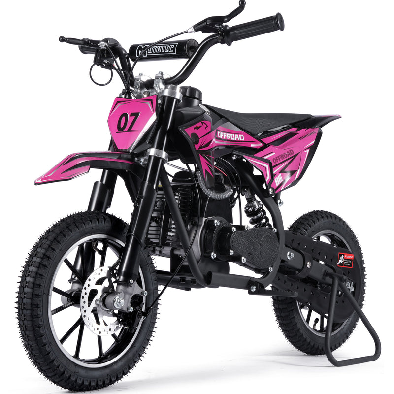 MotoTec Pioneer 49cc 2-Stroke Dirt Bike Pink