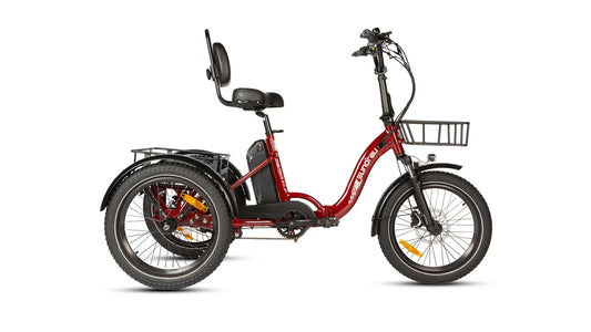 One Trike 2.0 20-Inch Rear Drive Electric Tricycle With 48V 500W Motor, 50 Mile Range, 440 Lb Payload, 20 MPH
