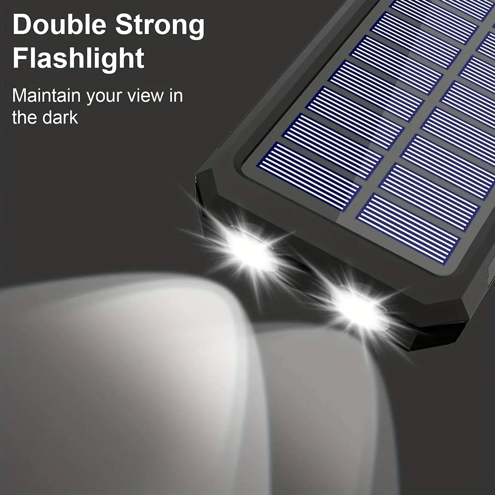 20,000mAh Solar Charger Power Bank with Fast Charging and Super Bright Flashlight Swag House