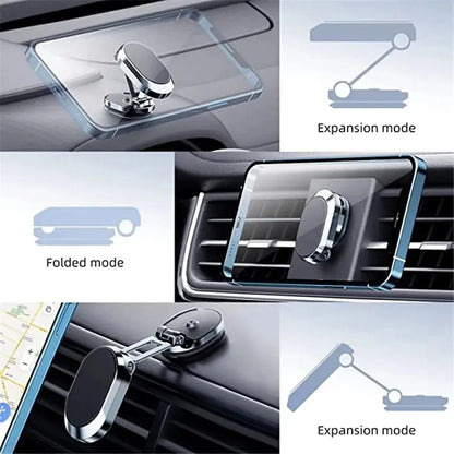 360-Degree Adjustable Magnetic Car Phone Holder Swag House