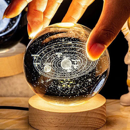 Enchanting 3D Moon Crystal Ball Swag House