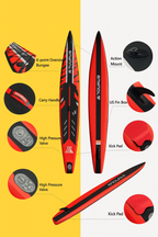 14’ Inflatable Race Paddle Board – Premium Performance (5-Year Warranty + Full Kit)