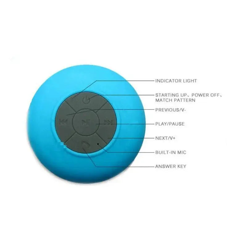 Waterproof Wireless Bluetooth Speaker with Suction Cup and Stereo Sound Swag House