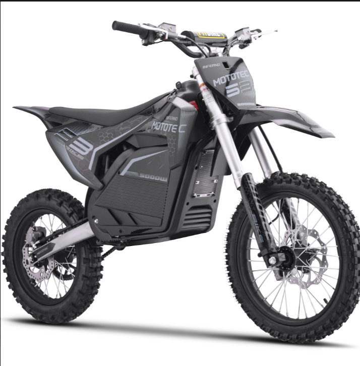 MotoTec Pro 72V 5000W Electric Dirt Bike – 50 MPH Top Speed, 40 Mile Range