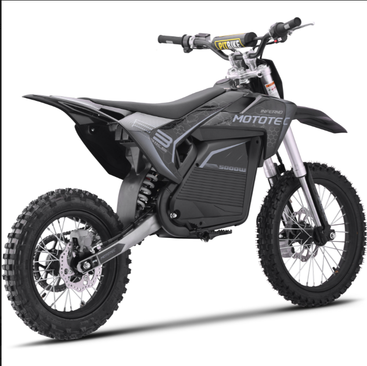 MotoTec Pro 72V 5000W Electric Dirt Bike – 50 MPH Top Speed, 40 Mile Range