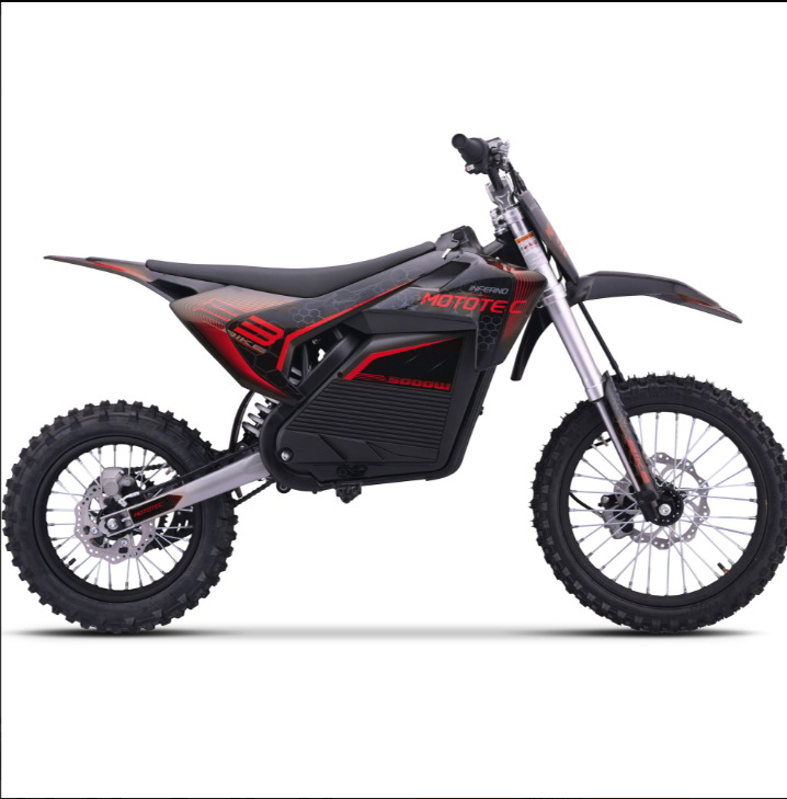 MotoTec Pro 72V 5000W Electric Dirt Bike – 50 MPH Top Speed, 40 Mile Range