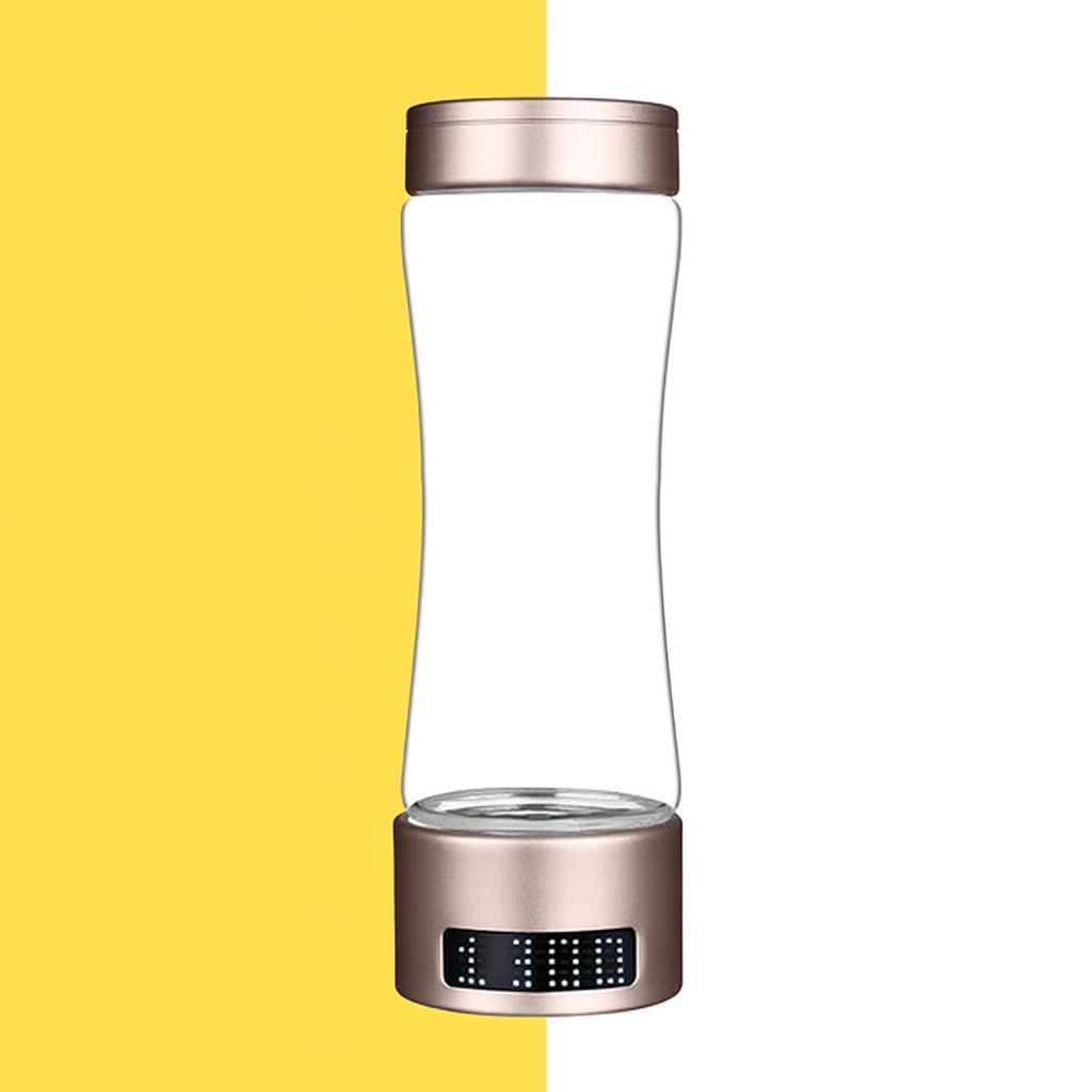 H2 Elite 400 – Intelligent Hydrogen-Rich Glass Water Bottle (High-Concentration Electrolysis, 400 ml Capacity)