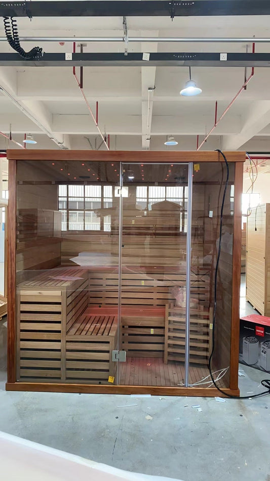SAUNA EVOLUTION®  Indoor Therapy Wood Steam Sauna Room