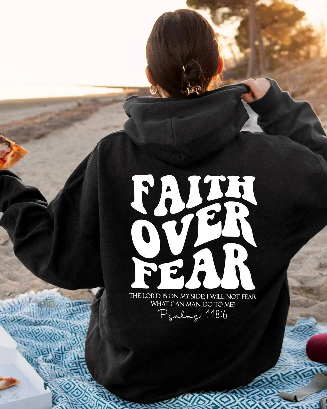 Faith Over Fear Sweatshirt,Christian Shirt,Bible Verse Hoodi Swag House Store