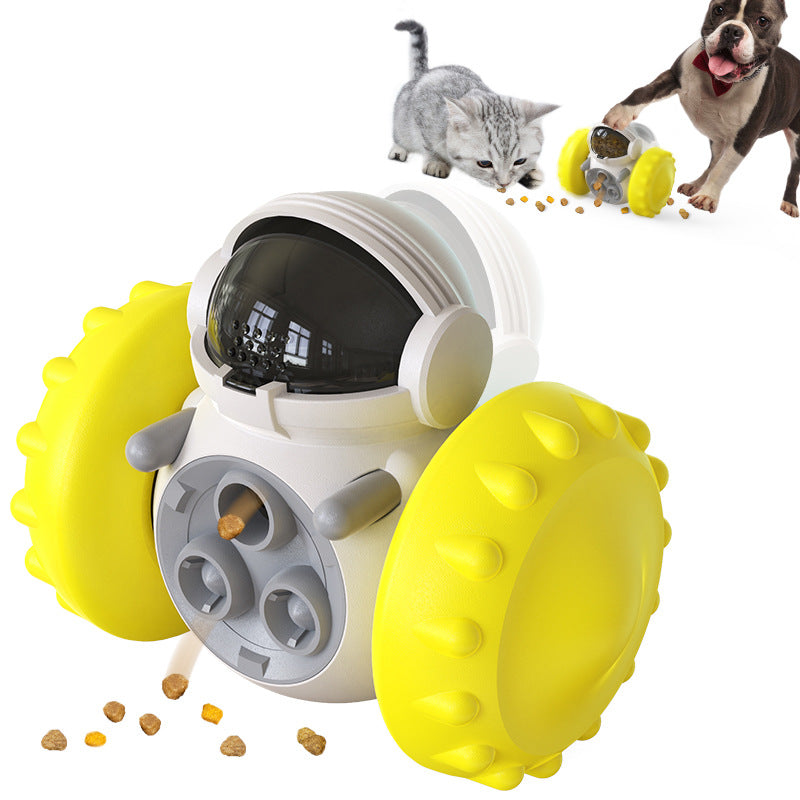 Intelligent Robotic Pet Training Toy with Food Leaker