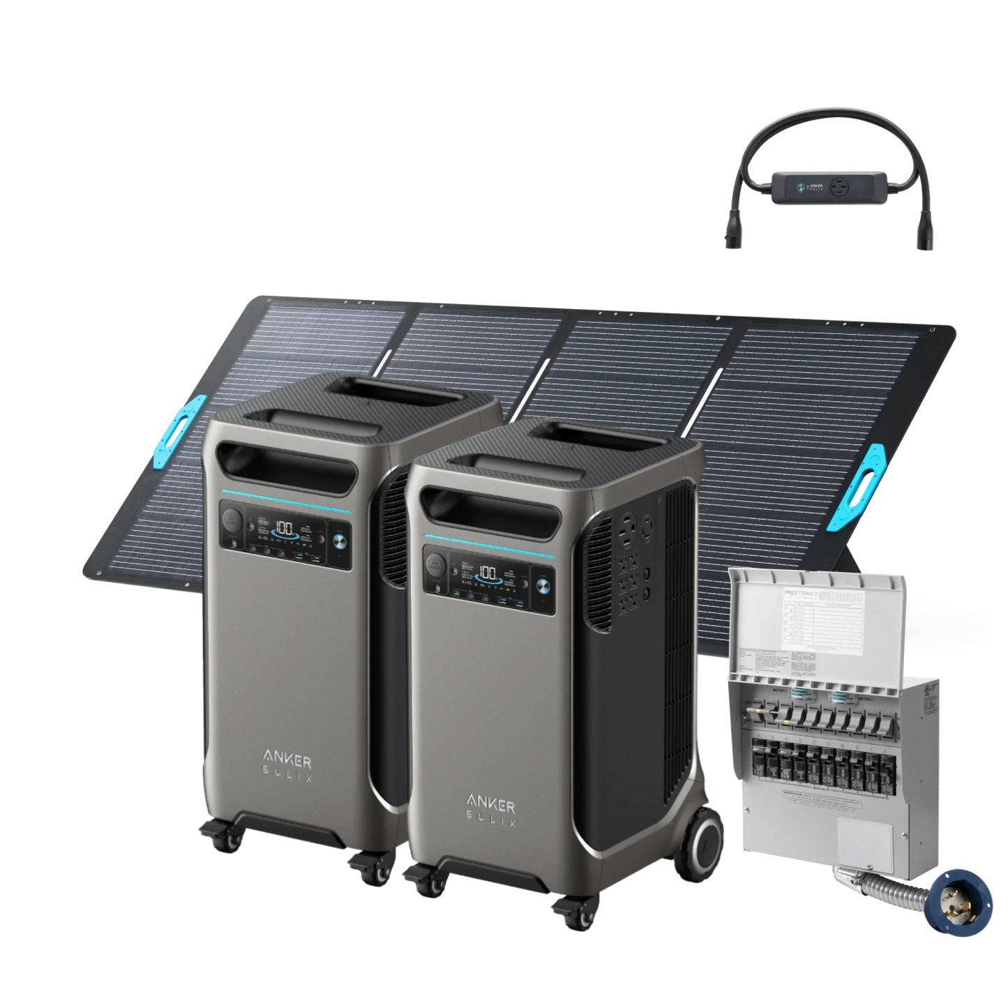 Anker SOLIX F3800 x 2 + Double Power Hub (With a Free Anker SOLIX F3800 Protective Cover Bag)