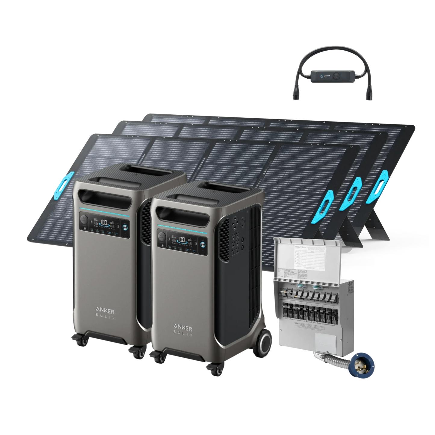 Anker SOLIX F3800 x 2 + Double Power Hub (With a Free Anker SOLIX F3800 Protective Cover Bag)