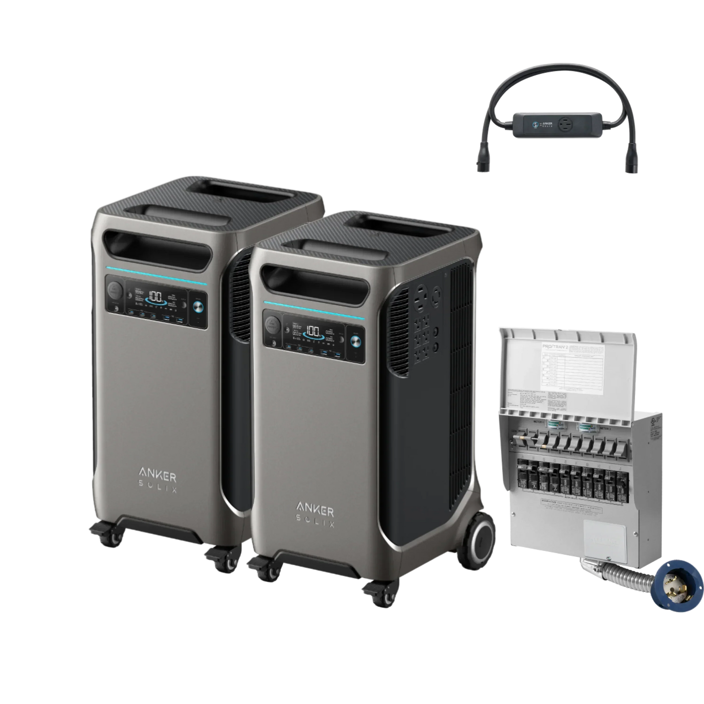 Anker SOLIX F3800 x 2 + Double Power Hub (With a Free Anker SOLIX F3800 Protective Cover Bag)