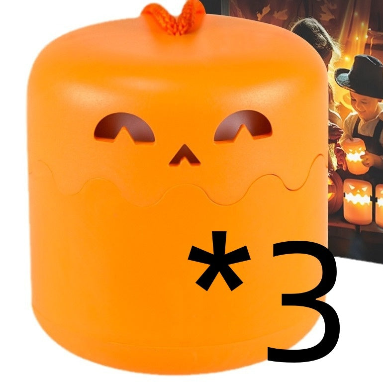 Halloween Pumpkin Lamp Foldable Portable Small Night Lamp