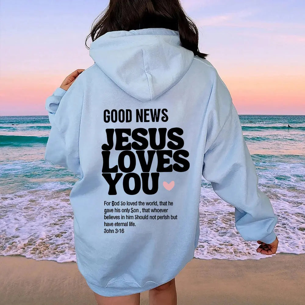 Jesus Loves You Women Velvet Sweater Swag House