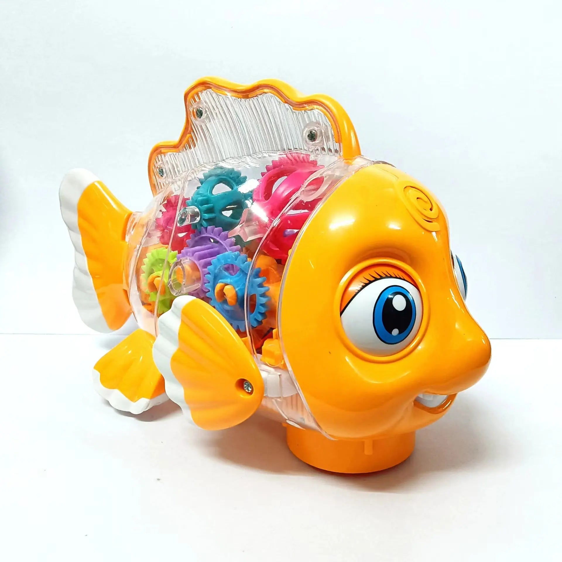 Electric Gear Goldfish Toys Lights Music Universal Walking Swag House