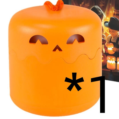 Halloween Pumpkin Lamp Foldable Portable Small Night Lamp