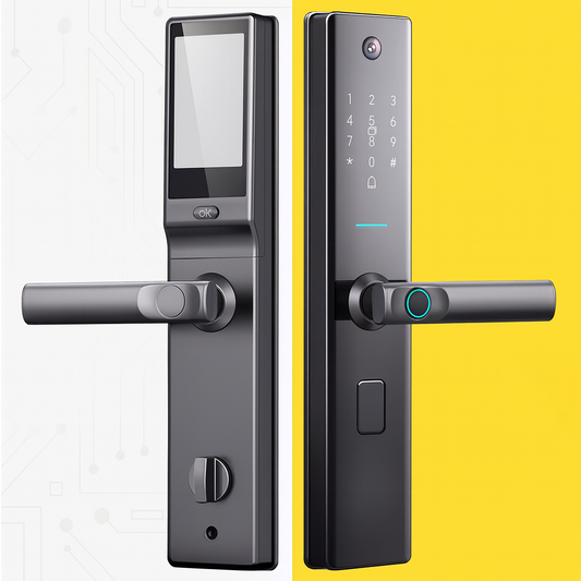 Smart Home Anti-Theft Fingerprint Door Lock – 0.1-Second Recognition, Semi-Automatic Latch, Modern Luxury Finish