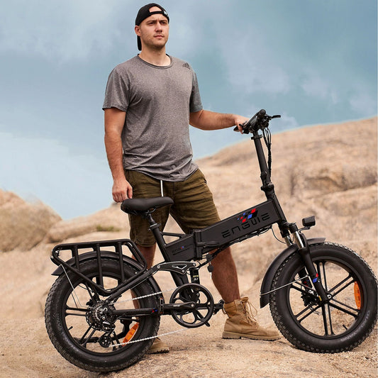 Engwe Engine Pro 750W Electric Fat Tire Mountain Bike – Dual Suspension, Hydraulic Brakes, 75 km Range