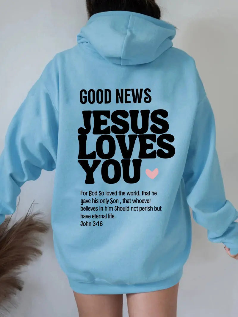 Jesus Loves You Women Velvet Sweater Swag House