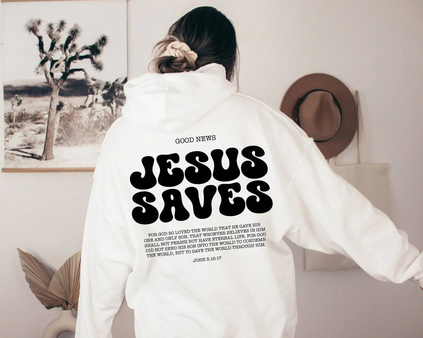 Jesus Saves Hoodie Bible Verses Appear Church Sweater Swag House